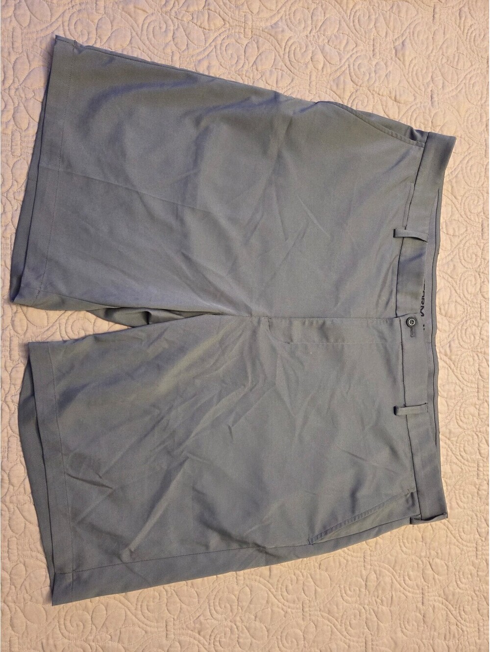 Roundtree & Yorke Mens 9” Performance Work Play Shorts Gray Size 46